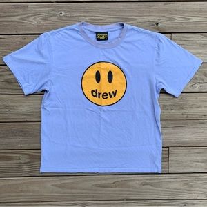 Like New Drew House Justin Bieber Smiley Blue Streetwear Shirt